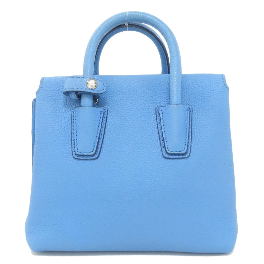 Mcm Mini Mediterranean leather Milla blue grained Tote